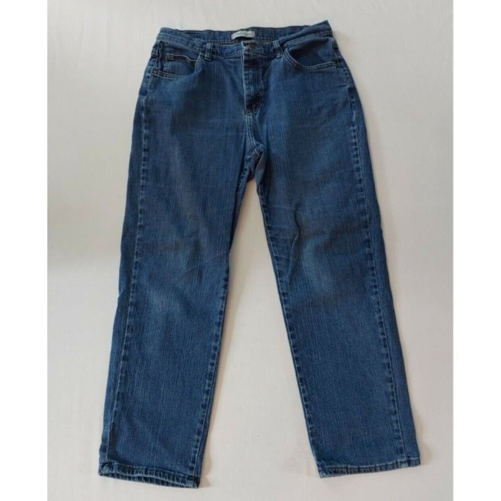 Vintage Lee Riders Relaxed High-Waisted Straight Leg Jeans Womens Size 12P EUC
